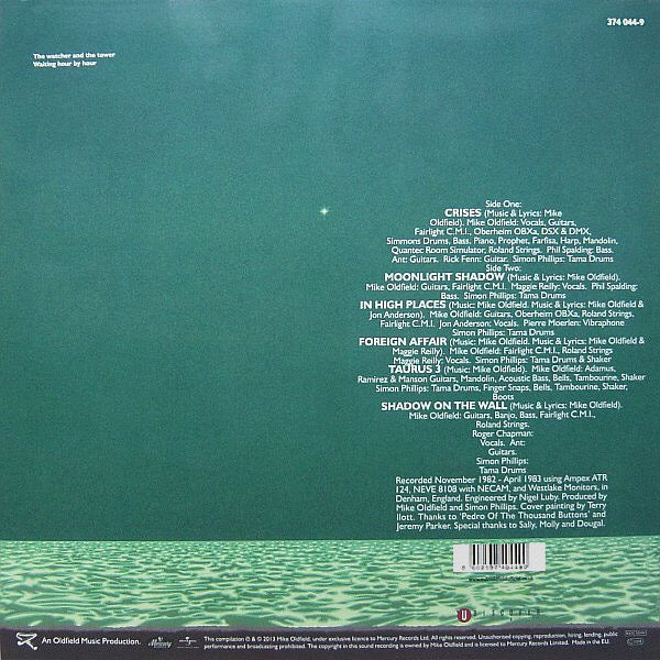 MIKE OLDFIELD, Crises (Mercury; 374 044-9, UK & Europe 2013, Remastered, 180g) LP NEW/NEW - Image 2