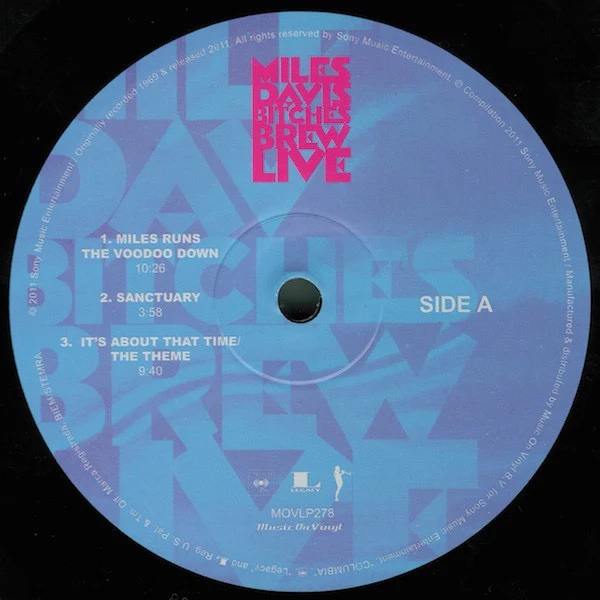 MILES DAVIS, Bitches Brew Live (Music On Vinyl; MOVLP278, Europe 2011, Booklet, Etched Disc) 2xLP NEW/NEW - Image 3