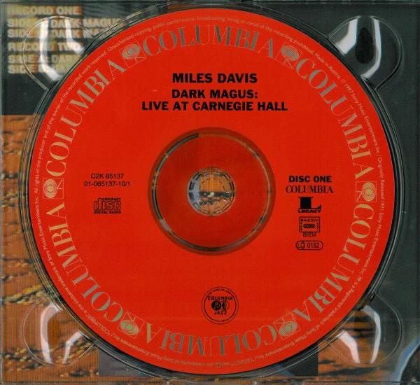 MILES DAVIS, Dark Magus: Live At Carnegie Hall (Columbia; C2K 65137, Europe 1997 Reissue, Double Digipak, Booklet) 2xCD VG+/VG+ - Image 3
