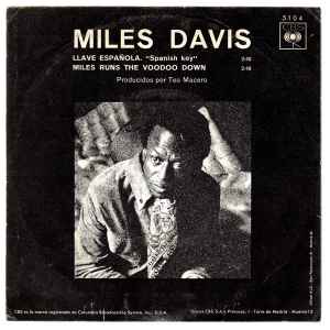 MILES DAVIS, Llave Espa ola / Miles Runs The Voodoo Down (CBS; 5104, Spain 1970, Picture sleeve) 7" G+/VG+ - Image 2