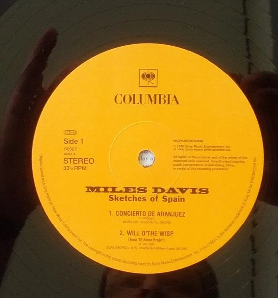 MILES DAVIS, Sketches Of Spain (Columbia; 62327, Europe 1990s Reissue, Stickered Plastic Sleeve) LP EX/EX - Image 3