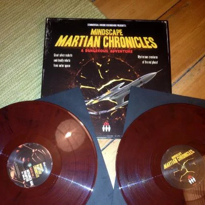 MINDSCAPE, Martian Chronicles (A Dangerous Adventure) (Commercial Suicide; SUICIDELP012, UK 2012, Picture Sleeve, Black Inners, Red Vinyl.) 2x12" VG+/VG