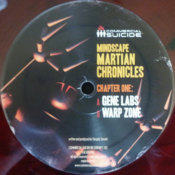 MINDSCAPE, Martian Chronicles (A Dangerous Adventure) (Commercial Suicide; SUICIDELP012, UK 2012, Picture Sleeve, Black Inners, Red Vinyl.) 2x12" VG+/VG - Image 2