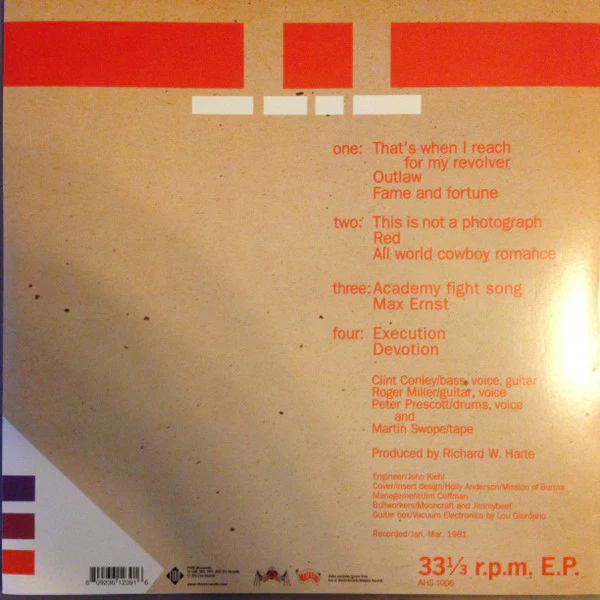 MISSION OF BURMA, Signals, Calls, and Marches (Fire Records; FIRELP239, US 2015 Reissue, Booklet & Postcard, Postcard, With 7") 2x12" VG+/EX - Image 2