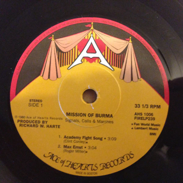 MISSION OF BURMA, Signals, Calls, and Marches (Fire Records; FIRELP239, US 2015 Reissue, Booklet & Postcard, Postcard, With 7") 2x12" VG+/EX - Image 3