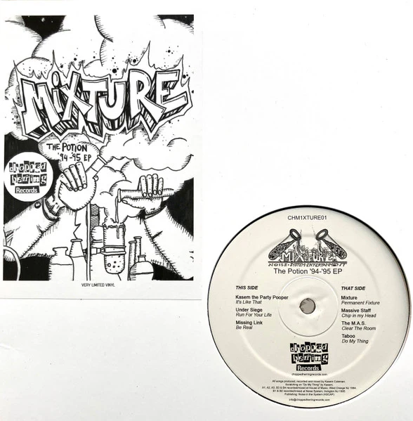 MIXTURE, The Potion '94-'95 EP (Chopped Herring Records; CHM1XTURE01, UK 2022, Stickered Plain Sleeve) 12" EP EX/EX