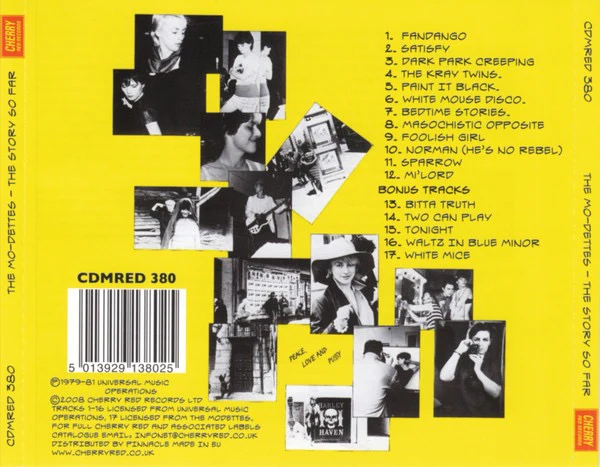 MO-DETTES, The Story So Far (Cherry Red; CDMRED 380, Europe 2008 Reissue, Jewel Case) CD VG+/VG+ - Image 2