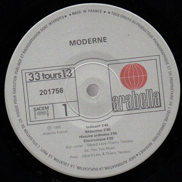 MODERNE, Moderne (Arabella; 201 756, France 1980, Picture Sleeve) LP G+/VG+ - Image 3