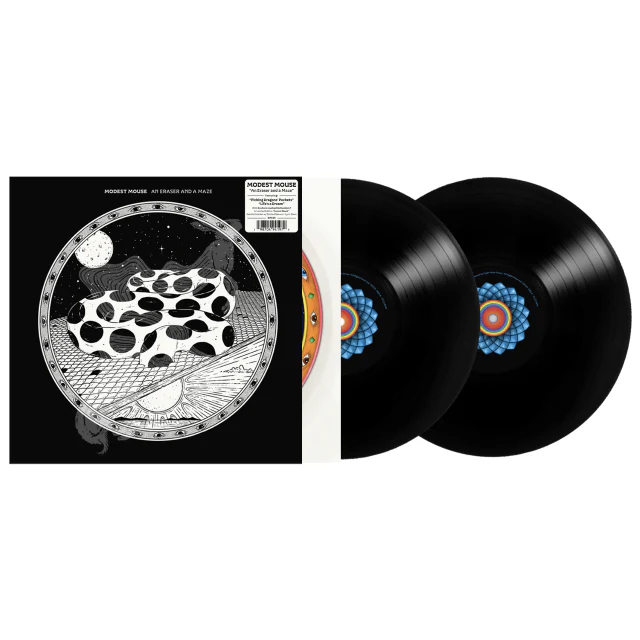 MODEST MOUSE, An Eraser and a Maze (Glacial Pace; GP025, Europe 2026, 180g EcoSonic Cosmic Black Vinyl with Lyric Sheet) 2xLP NEW/NEW - PRE-ORDER - Image 2