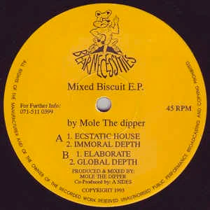 MOLE THE DIPPER, Mixed Biscuits E.P. (Bear Necessities; MA 002, UK 1993) 12" /VG