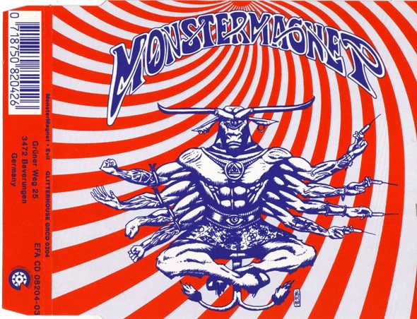 MONSTER MAGNET, Evil (Glitterhouse Records; GRCD 204, Germany 1992, CD Single Case) CDs VG+/VG+