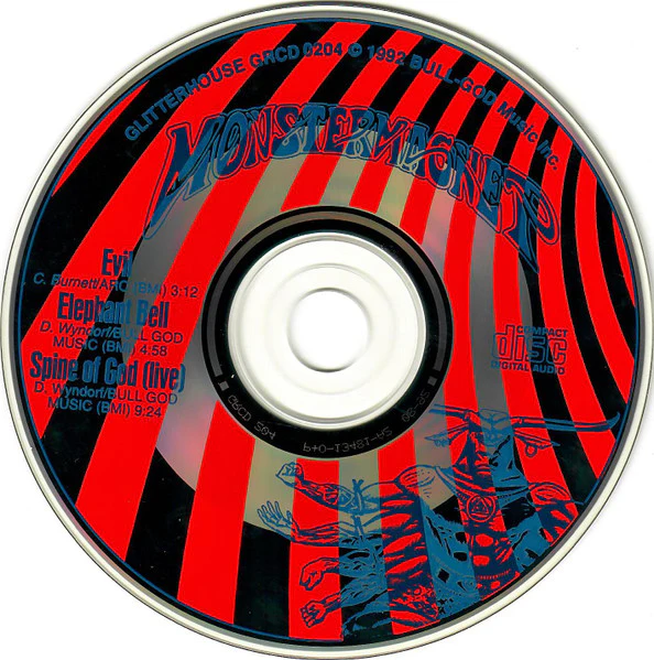 MONSTER MAGNET, Evil (Glitterhouse Records; GRCD 204, Germany 1992, CD Single Case) CDs VG+/VG+ - Image 2