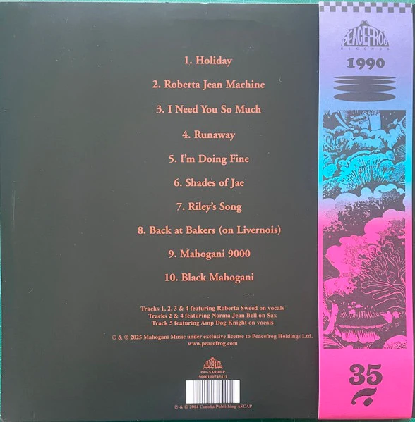 MOODYMANN, Black Mahogani (Peacefrog Records; PFGXX50LP, Europe 2025 Reissue, Smokey 3LP, Obi Strip) 3xLP NEW/NEW - Image 2