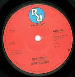 MOONDOGS, Imposter (Real Records; ARE 16, UK 1981, Picture Sleeve) 7" EX/EX - Image 3