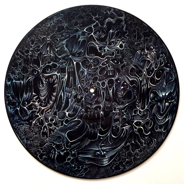 MORBID ANGEL, Altars Of Madness (Earrache; MOSH11P, UK 1989, Clear Plastic Sleeve, Picture Disc) LP /VG+