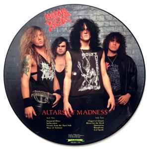 MORBID ANGEL, Altars Of Madness (Earrache; MOSH11P, UK 1989, Clear Plastic Sleeve, Picture Disc) LP /VG+ - Image 2