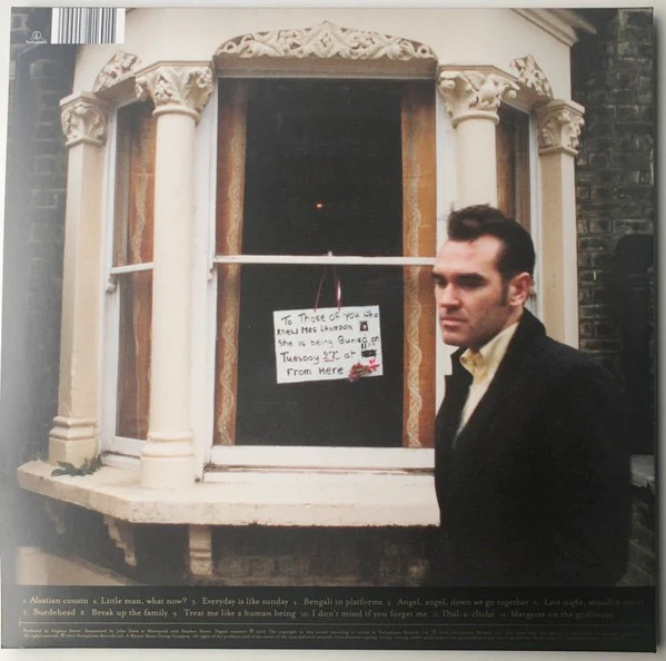 MORRISSEY, Viva Hate (Liberty; LBG 30357, Europe 2000s Reissue, Gatefold, Die Cut Company Inner, Sleeve with 3 Parlophone logos, No "Ordinary Boys") LP VG+/VG+ - Image 2
