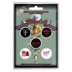 MOTLEY CRUE, Dr Feelgood Badge Pack (5x badges; , UK ) Accessories NEW/NEW