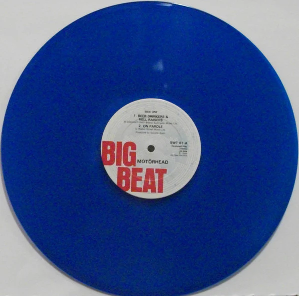 MOTORHEAD, Beer Drinkers EP (Big Beat; SWT61, UK 1980, Blue Vinyl) 12" VG/VG+ - Image 3