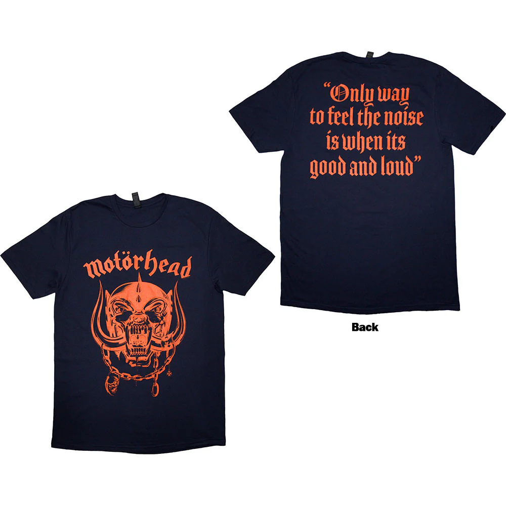 MOTORHEAD, Good & Loud (Navy Blue) (Back Print) XL (; MHEADTEE95MN,  ) Accessories NEW/NEW