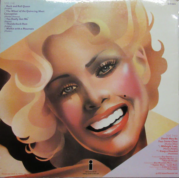 MOTT THE HOOPLE, Rock And Roll Queen (Island Pink Rim; ILPS 9215, UK 1972, Laminated Sleeve) LP VG/VG - Image 2