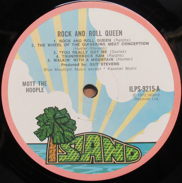 MOTT THE HOOPLE, Rock And Roll Queen (Island Pink Rim; ILPS 9215, UK 1972, Laminated Sleeve) LP VG/VG - Image 3