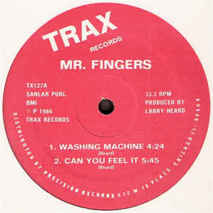 MR. FINGERS, Washing Machine (Trax Records; TX127, US 1986, Company Sleeve) 12" VG/VG