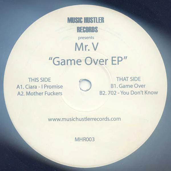 MR. V, Game Over EP (Music Hustler Records; MHR003, UK 2007, Plain Sleeve) 12" /VG