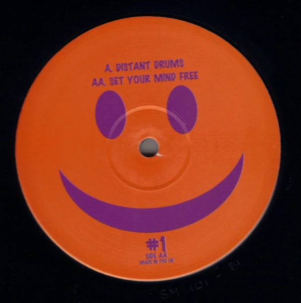 MR. X, Distant Drums / Set Your Mind Free (Smiley Choons; SM 101, UK 1999) 12" /G+