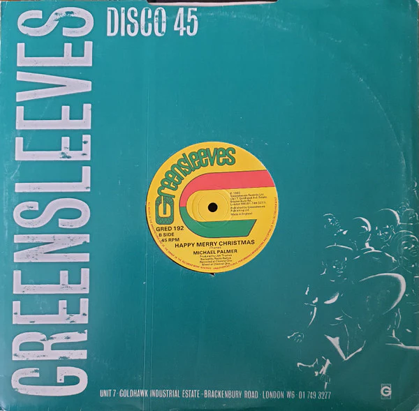 MR YELLOWMAN & MRS YELLOWMAN / MICHAEL PALMER, Where Is Santa Claus / Happy Merry Christmas (Greensleeves Records; GRED 192, UK 1985, Company Sleeve) 12" G/VG - Image 2