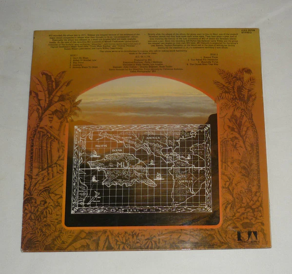 MU, Lemurian Music (United Artists Records; UAG 29709, UK 1975 Reissue, Laminated Sleeve, Inner) LP VG+/VG - Image 2