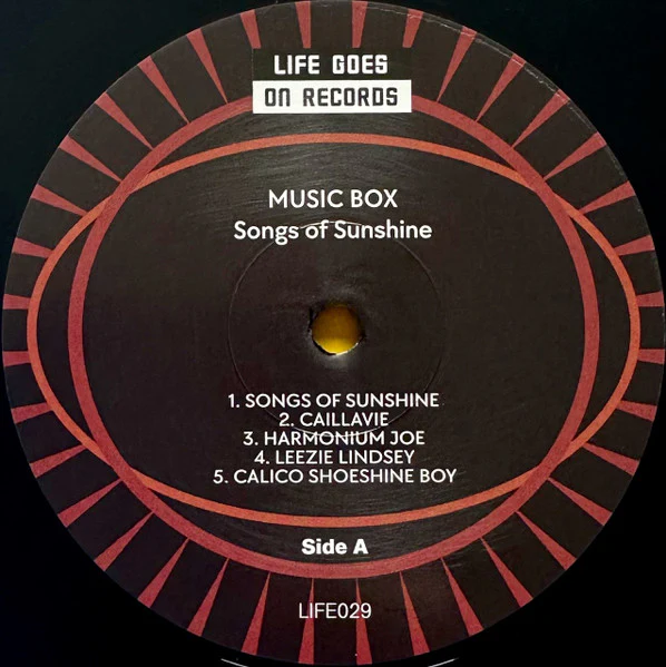 MUSIC BOX, Songs Of Sunshine (Life Goes On Records; LIFE029, Europe 2022 Reissue) LP EX/EX - Image 3