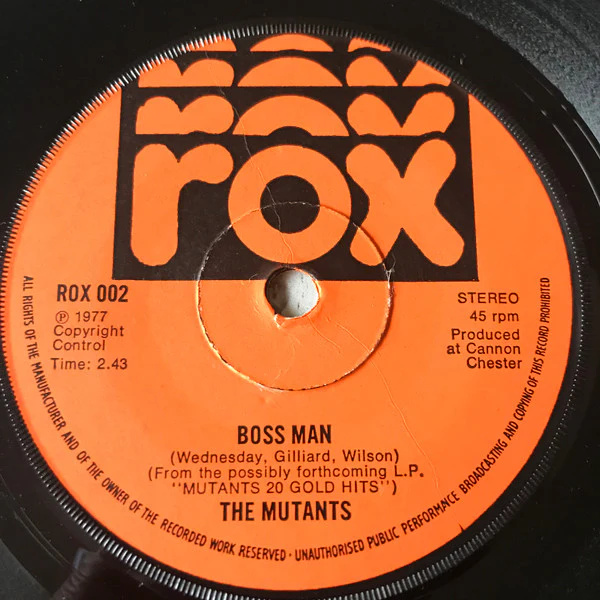 MUTANTS, Boss Man / Back Yard Boys (Rox; 002, UK 1979, Picture Sleeve) 7" VG+/VG+ - Image 3