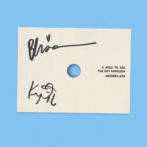 MYSTERY JETS, A Hole To See The Sky Through - Dinked Edition (Fiction Records; Jets7003, UK 2026, Blue & White "Sky Burst" Vinyl, Limited Pressing of 1,000, Dinked Edition No. 414, "See The LP NEW/NEW - PRE-ORDER - Image 2