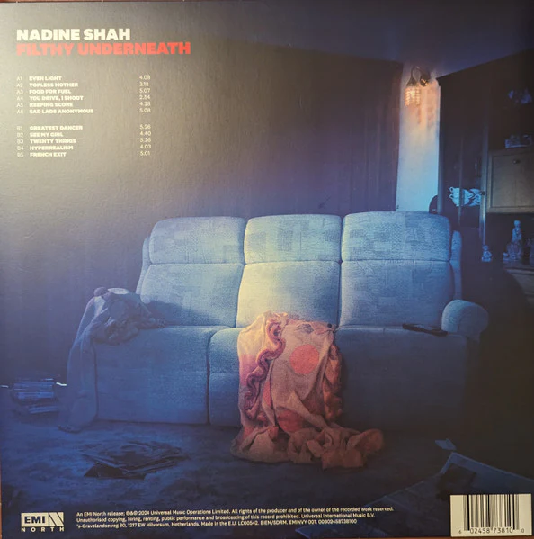NADINE SHAH, Filthy Underneath (EMI North; EMINVY001, Europe 2024, Inner, Red vinyl) LP VG+/VG+ - Image 2