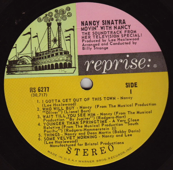 NANCY SINATRA, Movin' with Nancy (Reprise Tricolour; 6277, US 1967, Stereo) LP VG+/VG - Image 3