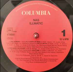 NAS, Illmatic (Columbia; 475959 1 , Europe 2021 Reissue, Inner) LP EX/VG+ - Image 3