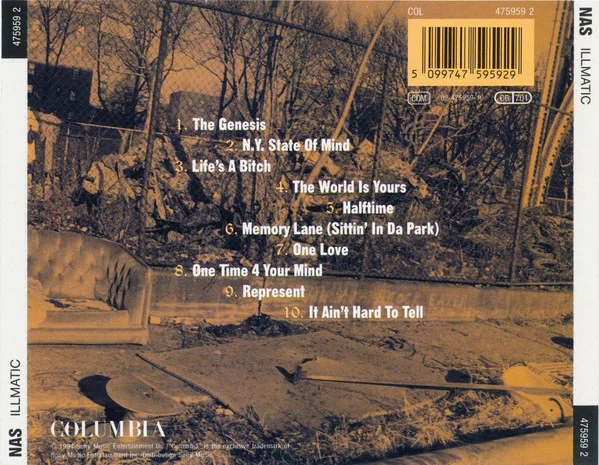 NAS, Illmatic (Columbia; 4759592, Europe 1994, Jewel Case) CD NEW/NEW - Image 2