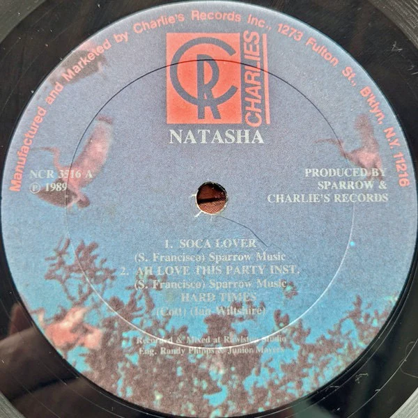 NATASHA WILSON, Soca Lover (Charlie's Records; SCR 3516, US 1990s) LP VG+/VG+ - Image 3
