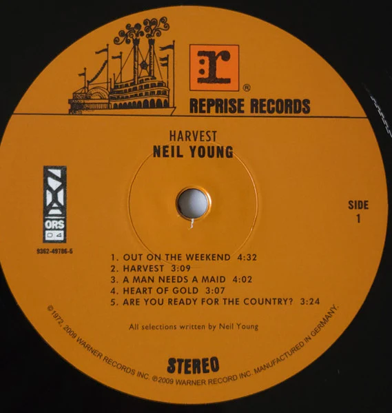 NEIL YOUNG, Harvest (Reprise Records; 9362-49786-5, Europe 2022 Reissue, Gatefold, Insert, Neil Young Archives, Remastered) LP VG+/VG+ - Image 3