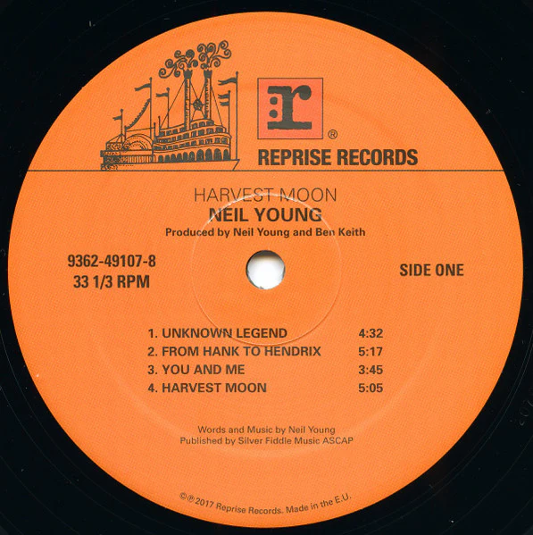 NEIL YOUNG, Harvest Moon (Reprise Records; 9362-49107-8, Europe 2017 Reissue, Gatefold, Insert, Etched) 2xLP NEW/NEW - Image 3