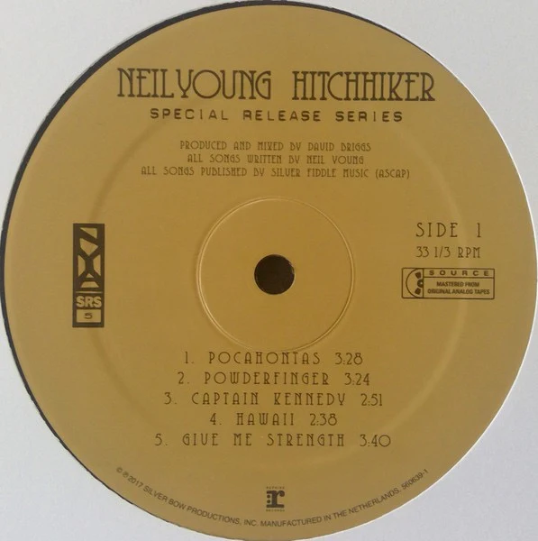 NEIL YOUNG, Hitchhiker (Reprise Records; 9362-49126-1, Europe 2017, Poster, "Source" Box on labels) LP VG+/VG+ - Image 3