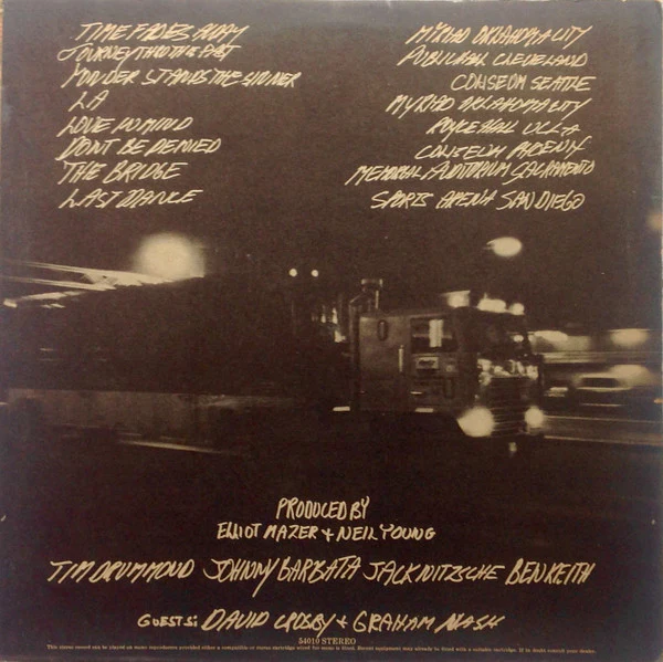 NEIL YOUNG, Time Fades Away (Reprise Tan, No WB Logo; K 54010, UK 1973, Textured Sleeve, NO Insert) LP VG/VG+ - Image 2