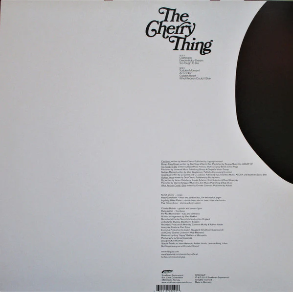 NENEH CHERRY & THE THING, The Cherry Thing (Smalltown Supersound; STS229LP, Norway 2012) LP VG+/VG+ - Image 2