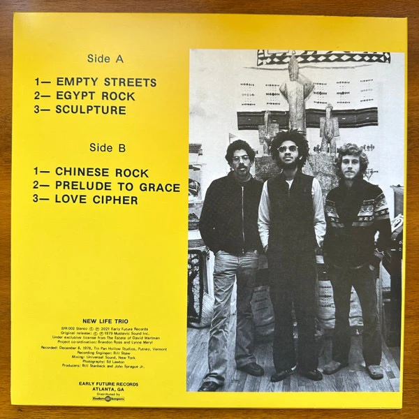 NEW LIFE TRIO, Visions Of The Third Eye (Early Future Records; EFR003, US 2021 Reissue, Booklet, Download Code), SALE - Up to 50% Off the Original Price  LP VG+/VG+ - Image 2