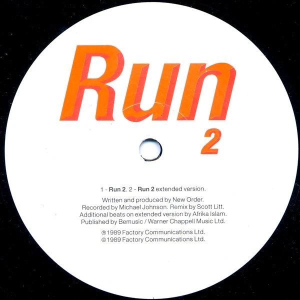 NEW ORDER, Run 2 (Factory; Fac273, UK 1989, Picture Sleeve, Gold Inner) 12" VG/VG - Image 3