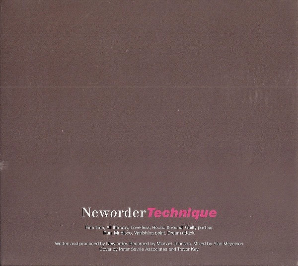 NEW ORDER, Technique (Rhino Records; 2564693697, UK 2009 Reissue, Double Digipak) 2xCD VG+/VG+ - Image 2