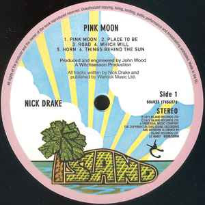 NICK DRAKE, Pink Moon (Island; 1745697, Europe 2022 Reissue, Gatefold, Inner, 180 Gram Vinyl) LP NEW/NEW - Image 3