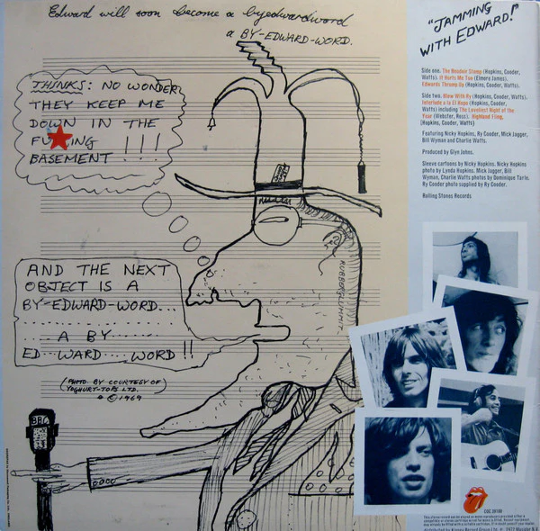 NICKY HOPKINS & CO, Jamming With Edward (Rolling Stones; COC39100, UK 1972, A2/B2) LP VG+/VG - Image 2