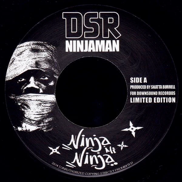 NINJAMAN, Ninja Mi Ninja (Down Sound Records; DOWNSOUND 001, Germany 2014, Picture Sleeve, Limited Edition of 300) 7" EX/EX - Image 3